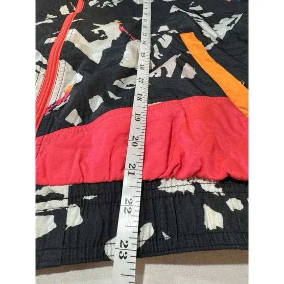 VTG 80s/90s NIKE Elite Color Block Colorful Windbreaker Track Jacket S Full Zip - Picture 12 of 13